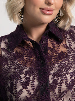 Блуза Изысканная (фиолетовая) Б15244-45М