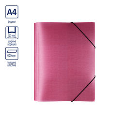 Expert Complete Trend ICEberries Папка на резинке A4 600 мкм 35 мм лён 1 шт. брусника EC210420070