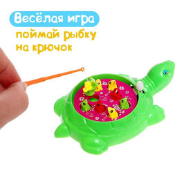 Рыбалка заводная «Черепаха», 8 рыбок с удочкой