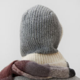 Чепчик женский MINAKU, размер 56-58, цвет серый, молочный