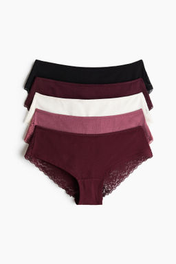 Pack de 5 bragas hipster