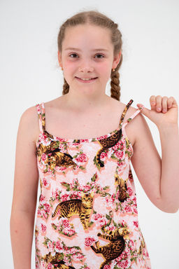 Ночная сорочка детская из кулирки Оливия киса - Амадэль фото 4