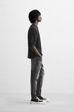 RIPPED SKINNY FIT JEANS - Zara фото 13