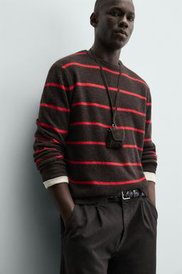 STRIPED WOOL JUMPER - Zara фото 14