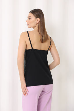 Топ в бельевом стиле с пайетками - Looklikecat фото 2