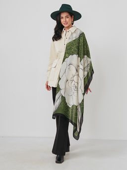 Большой, мягкий, тонкий и очень нежный двусторонний палантин - Tantino фото 2