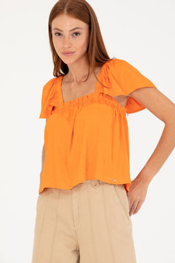 U. S. Polo Assn Женская рубашка с коротким рукавом в плитку - U.s. polo assn фото 15