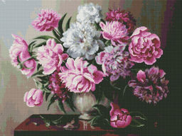 Вышивка крестиком 40х50см, Пионы