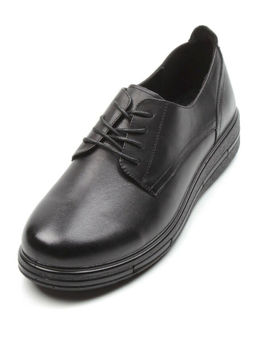 03-5066 BLACK Полуботинки женские (натуральная кожа)
