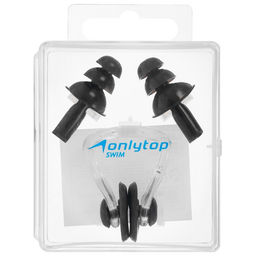 Набор для плавания ONLYTOP: зажим для носа, беруши, МИКС