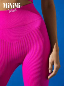 НОВИНКА!!! Леггинсы Minimi Mi 2911As Fresh в рубчик (кашкорсе) фото 4