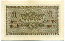 1 рейхсмарка 1939 года Германия (Для оккупированных территорий)