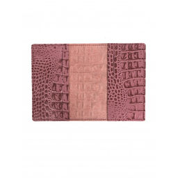 Обложка для паспорта Croco-П-1102 натуральная кожа ирис кайман (252) 265105  фото 2