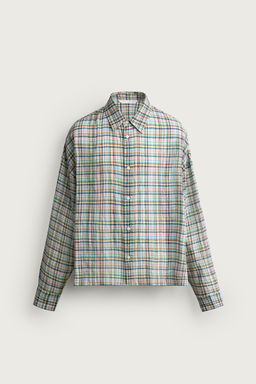 CAMISA RELAXED FIT CUADROS / Multicolor - Zara фото 6
