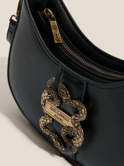 Женская сумка с ручкой JUST CAVALLI ICONIC SNAKES Артикул 4450752, черный  фото 2