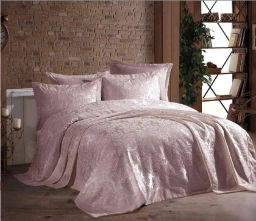 Покрывало EFOR (Gardines) с наволочками GUL 240*260 пудровый PUDRA