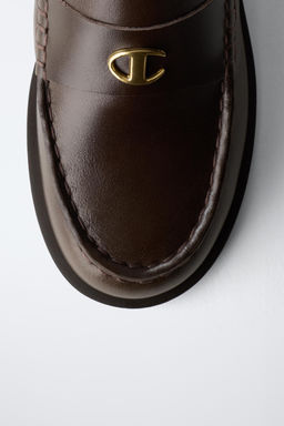 CHAMPION ® X ZARA LEATHER LOAFERS  фото 6