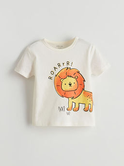 Bisiklet Yaka Bask?l? Erkek Bebek Pijama Tak?m 2li