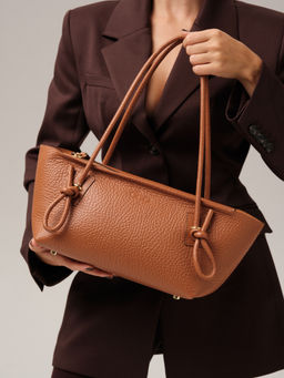 Кожаная сумка Linda DBR 31340 коричневый камень