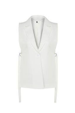 TRENDYOLMILLA Siyah Fitted Aksesuar Detayl? Dokuma Yelek TWOAW23YE00032 фото 15