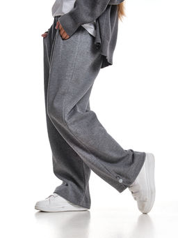 Брюки для девочки 33-7494 серый - Mini maxi фото 2