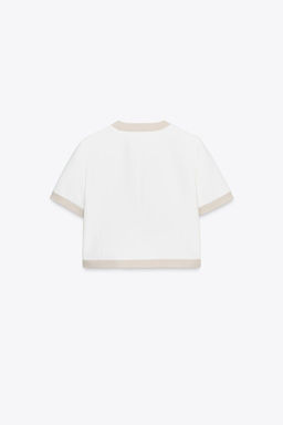 CONTRAST SHORT SLEEVE BLAZER - Zara фото 8