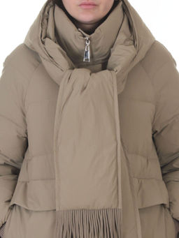H781 DK. BEIGE Куртка зимняя женская (200 гр. холлофайбер) - Фабричный китай фото 4