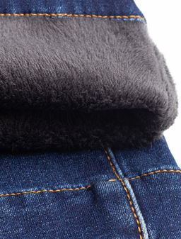 Джинсы-трубы из эластичного денима на флисе - Vilatte фото 7