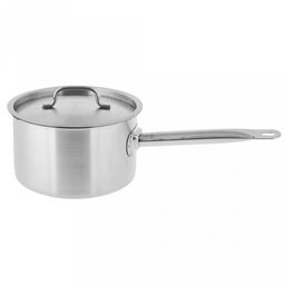Сотейник из нержавеющей стали "Professional" 2,8л, д14,8см, h11см, s0,6мм, с крышкой, трехслойное термоаккумулирующее дно, "Appetite" (Китай)