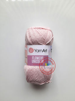 Фловерс однотонный (Flowers Unikolor) пряжа YarnArt 55%хлопок 45%акрил 5х50гр/200м Цвет:758 темно-зеленый