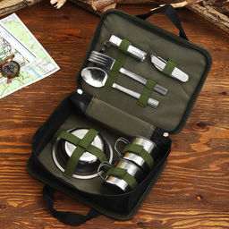 Подарочный набор для пикника Полевая кухня: 10 предметов