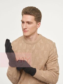 Перчатки мужские 212-8229. 02 т.серый