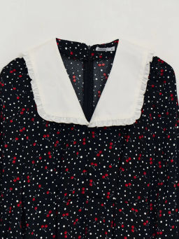 Платье миди с контрастным воротником / Zarina  фото 4