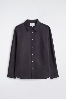 CAMISA DE FRANELA DE LANA RELAXED FIT