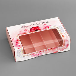 Цена за 5 шт. Коробка под 5 эклеров «Сладких моментов», 25.2×15×6.6 см