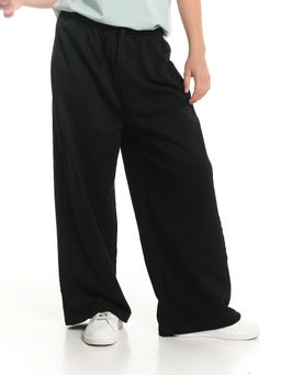 Брюки с лампасом для девочки 22-7697 черный