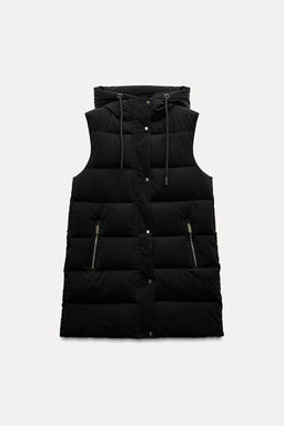LONG PUFFER GILET - Zara фото 3