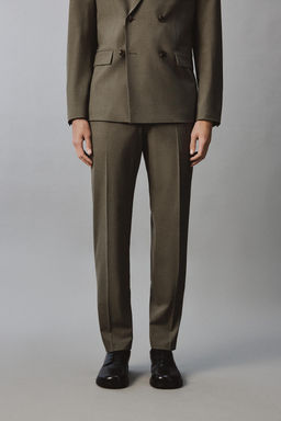 PANTAL?N REGULAR FIT TRAJE / Verde - Zara фото 2
