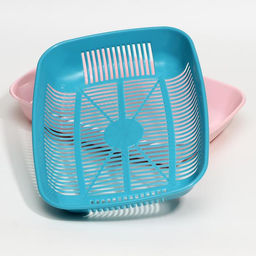 Туалет округлый с сеткой 33,5 х 25 х 6 см, голубой/розовый - Simaland фото 4