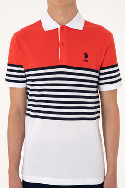 Erkek Regular Fit Polo Yaka K_rm_z_ Ti__rt Sepette S_rpriz _ndirim - U.s. polo assn фото 6