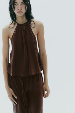 FLOWING HALTER TOP - Zara фото 2