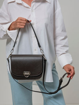 Сумка кожаная Azaro 30741 темно-коричневый