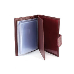Обложка для авто+паспорт-Croco-ВП-1031 (с хляст, 5 внут карм) натуральная кожа бордо флотер (120) 265403  фото 3
