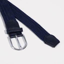 Ремень детский, ширина 3 см, пряжка металл, цвет тёмно-синий - Simaland фото 3