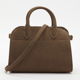 Женская сумка с ручками CALZETTI ASHLEY MINI Артикул 4250254, серовато-коричневый