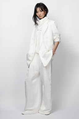 BLAZER JACQUARD ZW COLLECTION LIMITED EDITION / Blanco - Zara фото 4