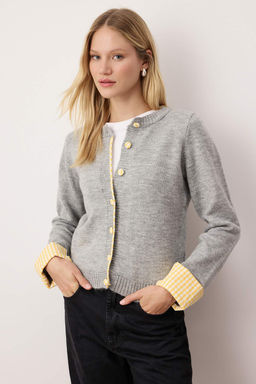 Teen Lacivert Yumusak Dokulu Gomlek Garnili Triko H?rka TWOAW26HI00169 - Trendyolmilla фото 6