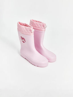 Barbie Bask?l? K?z ?ocuk Ya?mur Botu