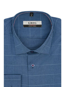 Сорочка мужская длинный рукав GREG 225/117/3502/Z/1p STRETCH  фото 3