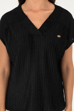U. S. Polo Assn / Женская черная футболка - U.s. polo assn фото 6